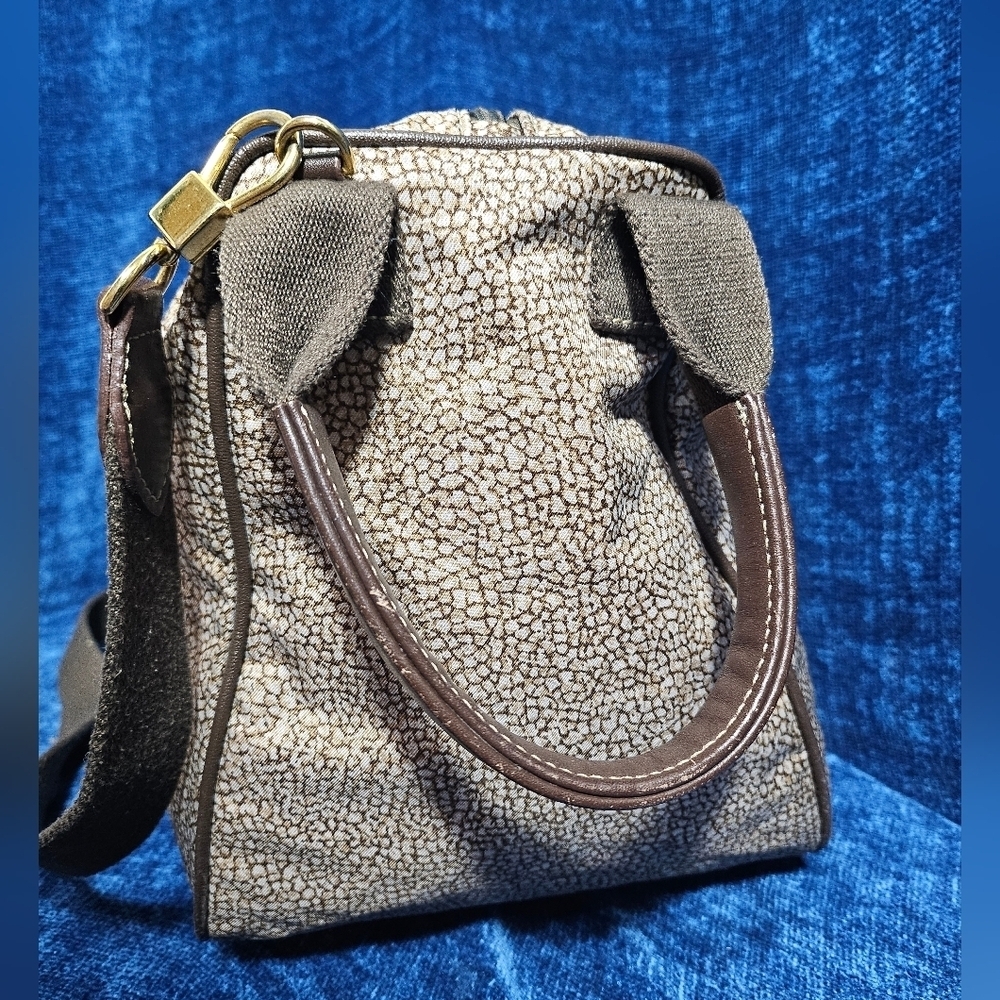 Borbonese Redwall Italia Convertible Partridge Purse Handbag Nylon - Picture 5 of 13
